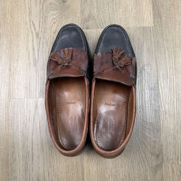 Allen Edmonds Nashua Shoes Mens Size 10.5 D Brown Black Leather Tassel Loafers main image 7